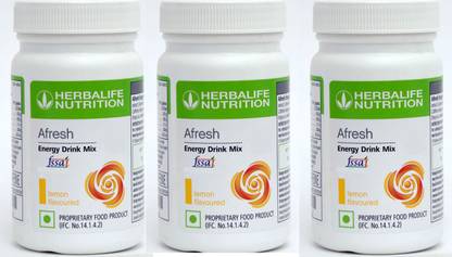 HERBALIFE Afresh Energy Drinks Mix afresh 3 Pcs Lemon Flavour Energy Drink
