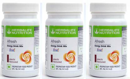HERBALIFE Afresh Energy Drinks Mix afresh 3 Pcs Elaichi Flavour Energy Drink
