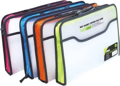 SAYA Polypropylene Multi Function Zipper Case with Handle (Pack of 4)