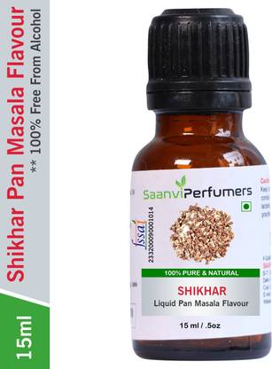Saanvi perfumers Shikhar Pan Masala Flavour For Used in Gutkha, Pan Masala, Khaini, Chewing Tobacco and Other Desserts (No Chemical | No Preservatives) Pan Masala Liquid Food Essence