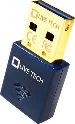 Live Tech WD03 WiFi+BT Wired USB Lan Adapter compatible with Windows, Linux, Ubuntu
