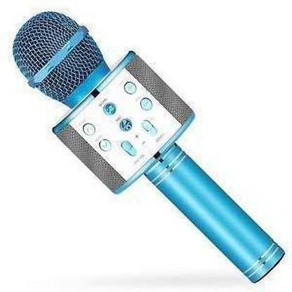 SSN Global WS858 Wireless Handheld Bluetooth Mic with Speaker Audio Recording & Karaoke S47 Bluetooth Microphone Speaker 858 S47