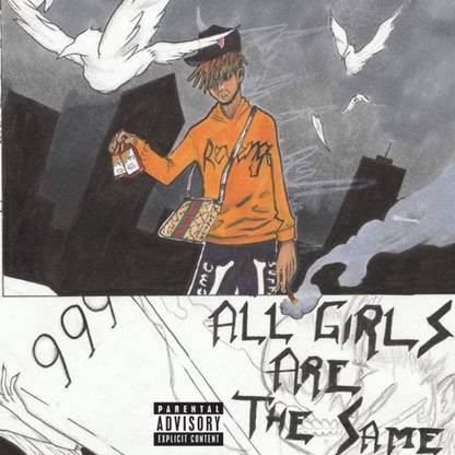 juice wrld all girls are the same poster Paper Print