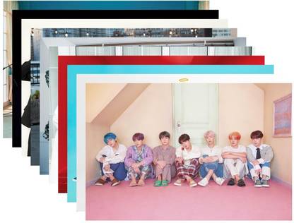 Pack of 10 BTS Band Members Photos | for BTS Fans| HD Quality Photographic Paper