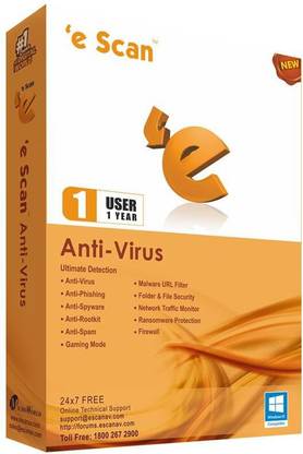ESCAN Anti-virus 1 User 1 Year (Renewal)