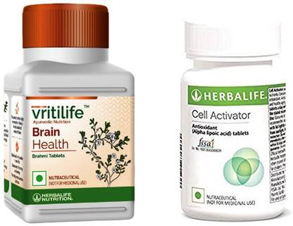 HERBALIFE Vritilife Brain Health Tablets With Cell Activator Tablets For Active Body Combo