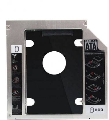 OcAfee 2nd Optical Bay 2.5'' Hard Drive | Hard Disk | HDD | SSD Caddy for 9.5mm Unibody Apple MacBook Pro A1278, A1286, A1297 CD/DVD-ROM 2.5 inch Internal Hard Drive Enclosure/HDD Caddy