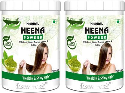 Rawmest Organic Herbal Henna Powder | A Perfect Blend Of 9 Herbs Including Henna Like Amla,kattha, Shikakai, Reetha, Neem & Coffee