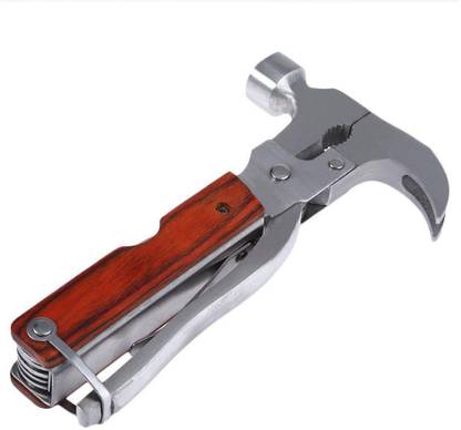 EL FIGO Multi-Utility Camping Hammer with 8 in 1 tools for survivals 8 Utility Knife