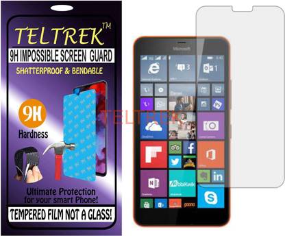 TELTREK Tempered Glass Guard for MICROSOFT LUMIA 640 XL LTE DUAL SIM (Flexible, Unbreakable)