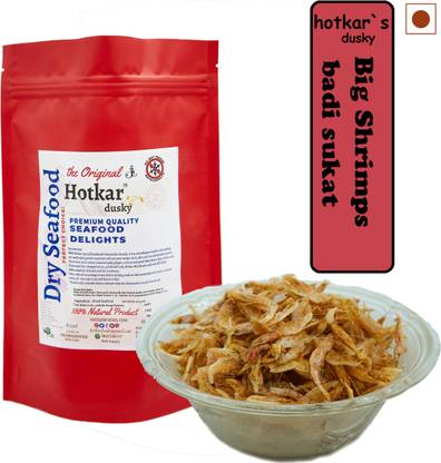 hotkar Dry and Salted Shrimps /Prawn Fish / Sukat / Shrimps/ Chingri Fish/Sukya Karandi (Big : 500gms) Clean