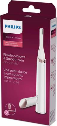 PHILIPS Precision Trimmer For Eyebrows, Facial Grooming Trimmer 60 min  Runtime 2 Length Settings