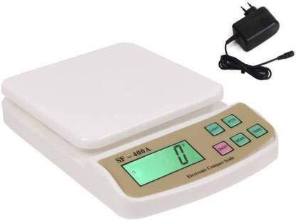 RTB Weight Machine for Shop | Digital Electronic Weight Machine for Home Kitchen | Weight Machine 10kg Taraju | Weigh Food, Fruits, Vegetables,Weighing Scale,kitchen scale 10kg(White) Weighing Scale