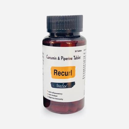 PRECTOR Recurl Curcumin and Piperine Tablets