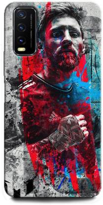 Wall Art Back Cover for ViVO Y20 LIONE MESSI, FOOTBALL, MESSI 10, BARCELONA, LIONE MESSI JERSEY, SPORTS