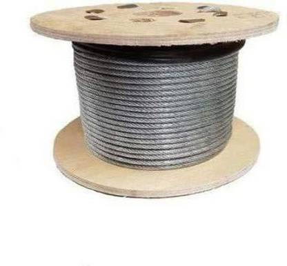 MTU ONLINE STORE GYM MACHINE WIRE CABLE (6MM 30 MTR) TRANCEPARENT Climbing Pulley