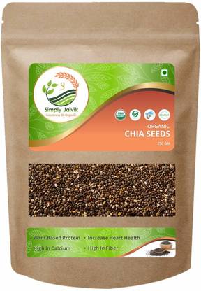 Simply Jaivik Chia Seeds 250 Gram Organic - Chia Seeds Chia Seeds