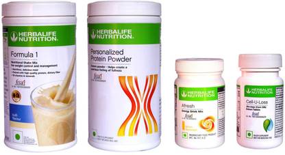 HERBALIFE Extraordinary Weight Loss Combo-Formula 1,Protein Powder+Afresh+Cell U Loss Tablet Energy Drink