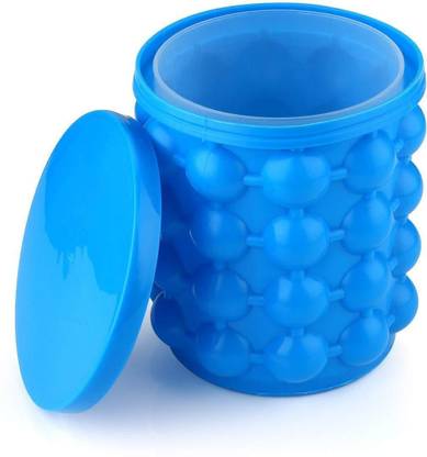 WON 1 L Silicone Ice Cube Maker Genie,Silicone Ice Genie ice Maker,Large Capacity,Hold Up to 120 ice Cubes Ice Bucket