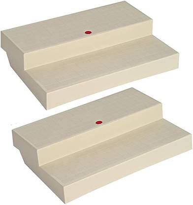 Xllent Kitchen Rack Cupboard | Kitchen Racks and Shelves Plastic | Kitchen Cupboard Space Organizer 2-Step Pack Of 2 (D-0206) Plastic Wall Shelf