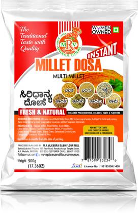 MRV MILLET DOSA MIX-INSTANT-MULTI MILLET-HOME MADE STYLE 500 g