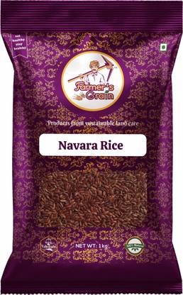 Farmers Grain Traditional Navara Rice (1 kg) Red Navara Rice (Medium Grain, Parboiled)
