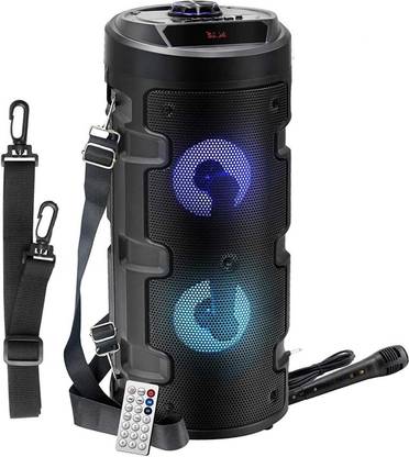 Whelked Best Buy J.B.L Trendy Home Theater Wireless & Bluetooth Crysale Clear DJ Sound Super Bass Portable Party Speaker with RGB Lights, Wired Mic, Remote Control, FM Radio & Aux in/USB/TF Card Reader Input 20 W Bluetooth Speaker