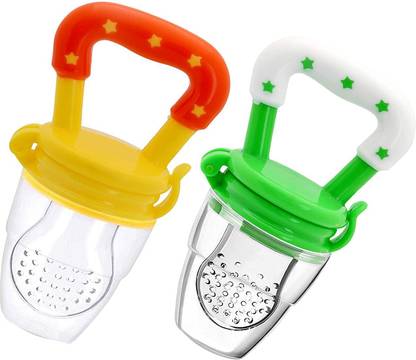 Kidsify Nibbler, Soother for Babies | Pacifier for New Born Baby | Silicone Fruit and Juice Feeder Kids Nipple Pacifier for Fruit Vegetable BPA Free (Pack of 2) Soother