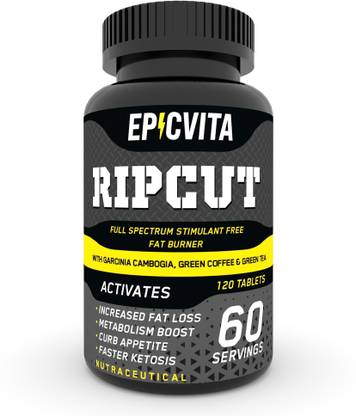 Epicvita Ripcut Fat Burner Stimulant Free Fat Burning Formulation Keto Friendly