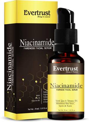 Evertrust Niacinamid Vitamin B3 Skin Correct Face Serum with B3 & B5 Extract for Acne Marks n Scars � Pack of 1