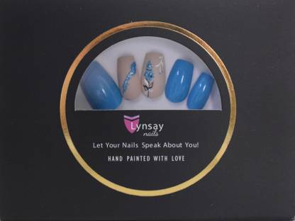 LYNSAYNAILS Grape Hyacinth Nails multicolor