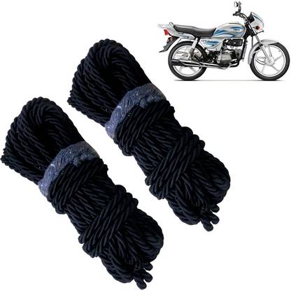 Pious Bike Crash Guard Black Rope 11 Meter Long Set Of 2 ForSplendor_RBLKCP127