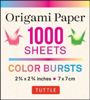 Origami Paper Color Bursts 1,000 sheets 2 3/4 in (7 cm)