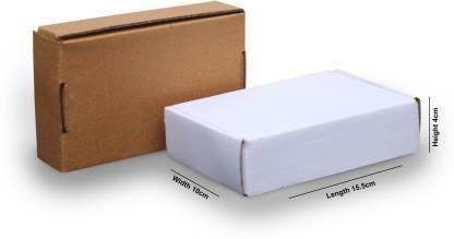 zyrah Self-Locking Box Cardboard 25 Brown 25 White Packaging Box