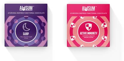AWSUM Sleep & Active Immunity Functional Ayurveda Chocolates Bars