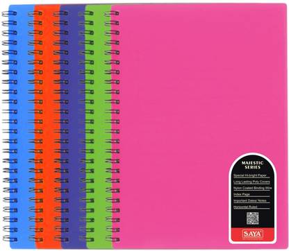 saya Majestic series A5 Notebook ruled 160 Pages