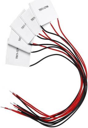 DS Robotics TEC1-12706 12V 6A Heatsink Thermoelectric Cooler Cooling Peltier Plate Module ( Pack of 5 ) Temperature Sensor and Controller Electronic Hobby Kit