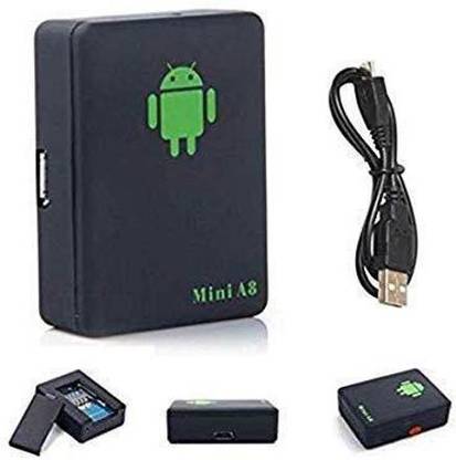 favone Mini A8 Sim Bug GSM/GPRS/GPS Tracker Voice Recorder Technology Spy GPS Device (Black) GPS Device