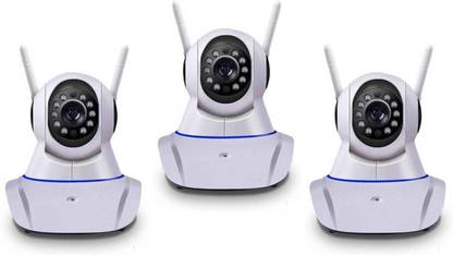 havenfort Combo of 3 Dual Antenna 720P Wifi IP P2P Wireless Wifi Cameras CCTV Night Vision Outdoor Waterproof security Network Monitor 1 Channel Home Security Camera Security Camera (64 GB, 1 Channel) Security Camera (64 GB, 1 Channel) (Pack of 3) Security Camera