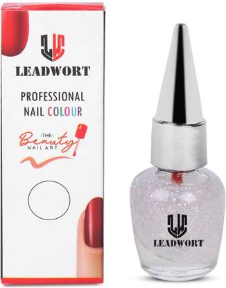 LEADWORT NAIL POLISH - TRANSPARENT WITH GLITTER TRANSPARENT�
