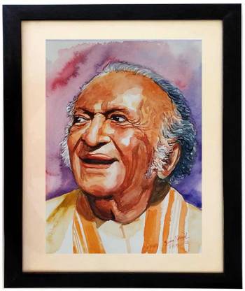 THE GODS GARDEN RAVI SHANKAR WATERCOLOUR Watercolor 13 inch x 11 inch Painting