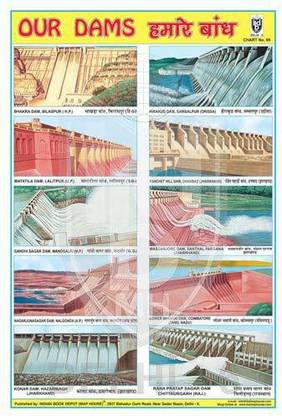 OUR DAMS CHART [Wall Chart] INDIAN BOOK DEPOT (MAP HOUSE) Paper Print