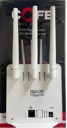 COFE 4G+WIFI+TRIPPLE ANTENNA CF-4G903 4G Router 2.4 GHz 450 Mbps Wifi Speed Dual Band External Antenna NA