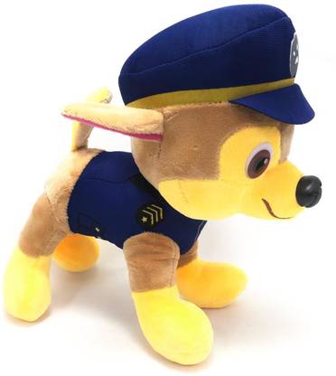 Mubco Pup Buddies Chase Dog Cartoon Characters Soft Plush Toy | Paw Patrol  - 19 cm