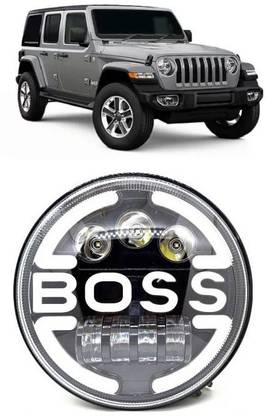 RKPSP Boss-Head-Light-New-1 Headlight Car LED for Mahindra (12 V, 12 W)