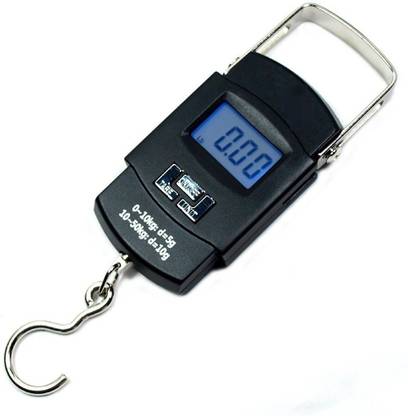 U UZAN A-08 Weighing Scale Digital Heavy Duty Portable, Hook Type with Temp, 50Kg Weighing Scale