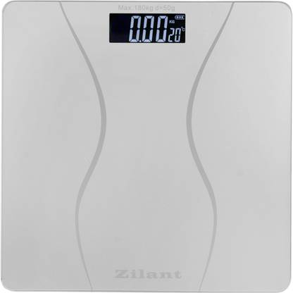 Zilant 6 mm Automatic Personal Digital Weight Machine With Large LCD Display and 4 Sensor Technology For Accurate Weight Measurement Weighing Scale