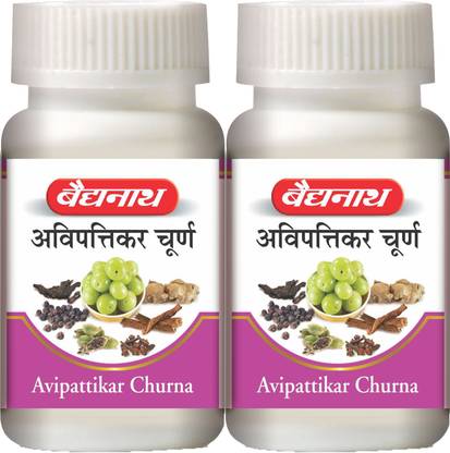 Baidyanath Avipattikar Churna | Helpful in Hyper-Acidity, Indigestion and Urinary Problems | Pack of 2