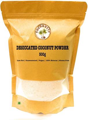 Coconutty Desiccated Coconut Powder, 500g - Low Fat, Unsweetened, High Fibre, Vegan and 100% Natural