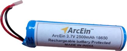 ArcEin 3.7V 2500mAh Protected Rechargeable  Pack Compatible with led Torch Radio Boat Stone Bluetooth Speaker Handheld Devices  Battery